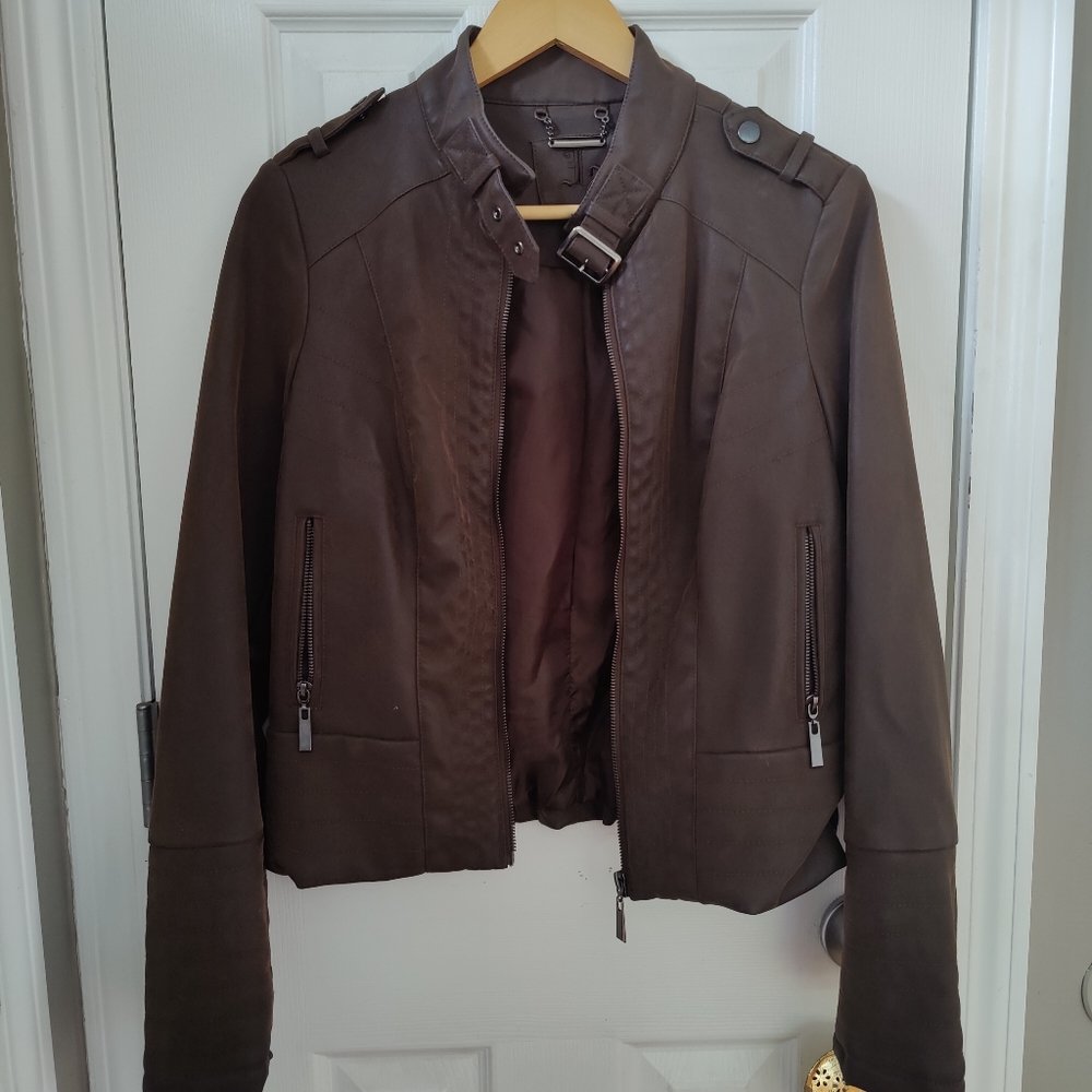 Faux leather jacket